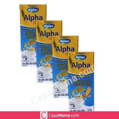 Sữa tươi Dielac Alpha Gold 180ml (4 hộp giấy)