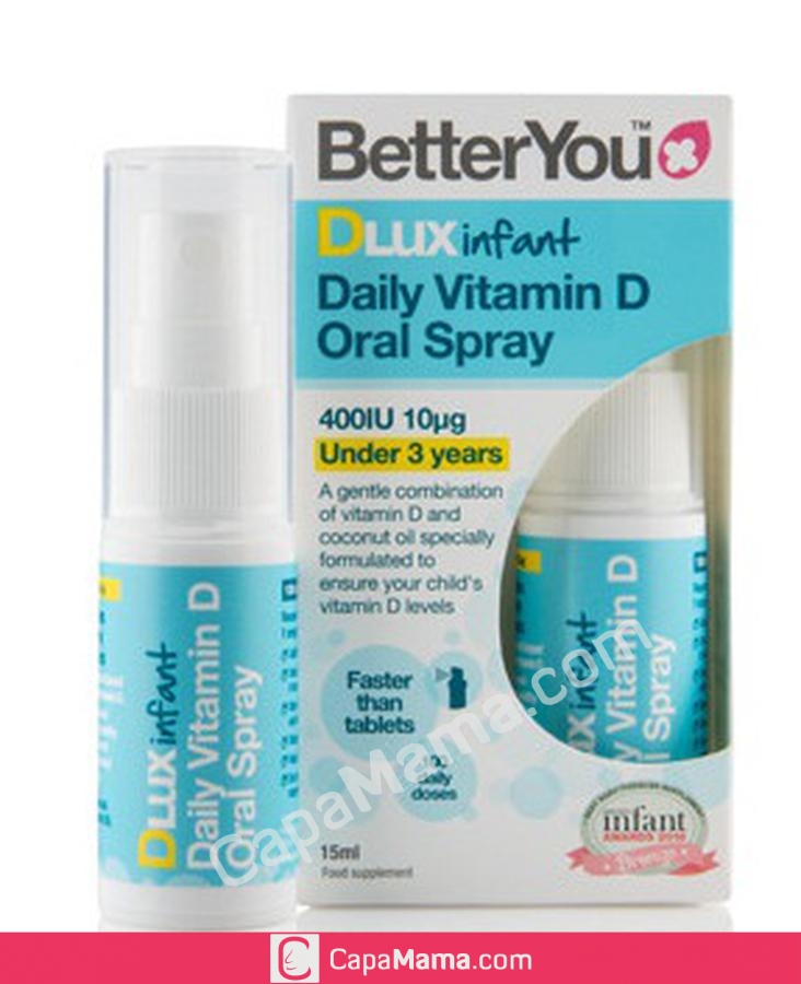 Dlux D3 bổ sung vitamin D3 dạng xịt cho trẻ từ sơ sinh đến 3 tuổi ngoại nhập Anh