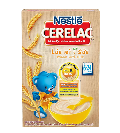 Bột ăn dặm Nestlé CERELAC Lúa mì sữa - hộp giấy 200g